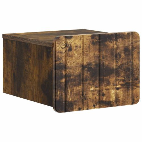 Спален шкаф с монтаж на стена Опушен дъб 33 x 34,5 x 24 см