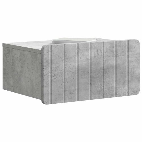 Спален шкаф с монтаж на стена Бетонно сиво 49 x 34,5 x 24 см