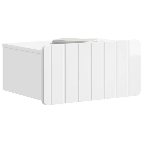 Спален шкаф с монтаж на стена Бял гланц 49 x 34,5 x 24 см