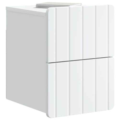 Спален шкаф с монтаж на стена 2 pcs Бяло 33 x 34,5 x 43 см
