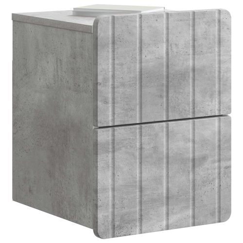 Спален шкаф с монтаж на стена Бетонно сиво 33 x 34,5 x 43 см