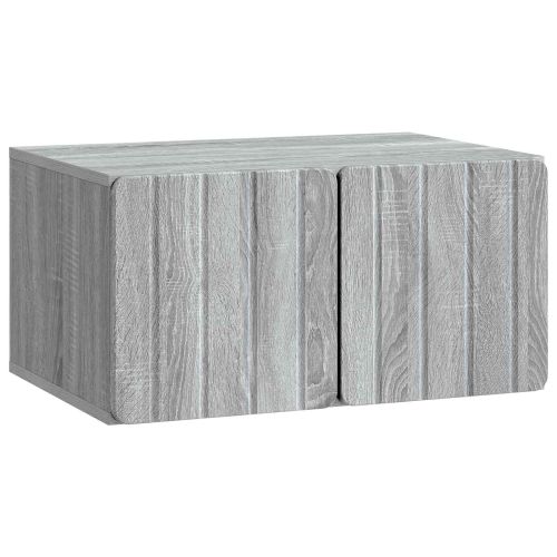 Стенно монтиран ТВ шкаф Сива сонома 59,5 x 41 x 30 см