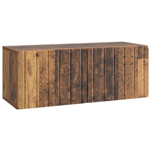 Стенно монтиран ТВ шкаф Старо дърво 78,5 x 31 x 30 см