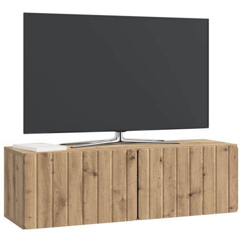 Стенно монтиран ТВ шкаф Дъб артизан 98 x 31 x 30 см