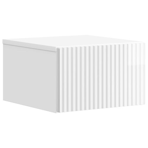 Спален шкаф с монтаж на стена 2 pcs Бял гланц 33 x 34,5 x 20 см
