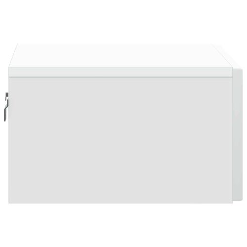 Спален шкаф с монтаж на стена 2 pcs Бяло 49 x 34,5 x 20 см