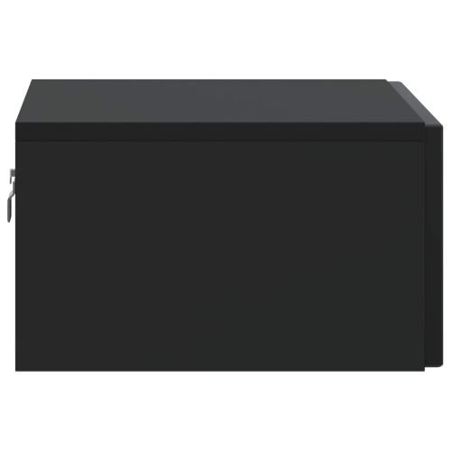 Спален шкаф с монтаж на стена Черно 49 x 34,5 x 20 см