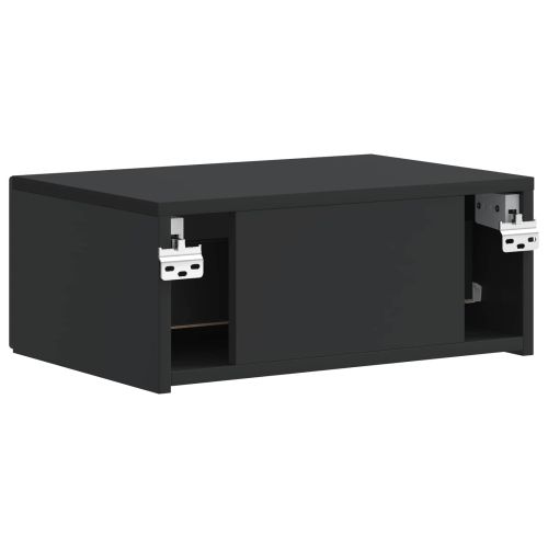 Спален шкаф с монтаж на стена Черно 49 x 34,5 x 20 см