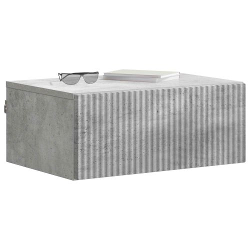 Спален шкаф с монтаж на стена Бетонно сиво 49 x 34,5 x 20 см