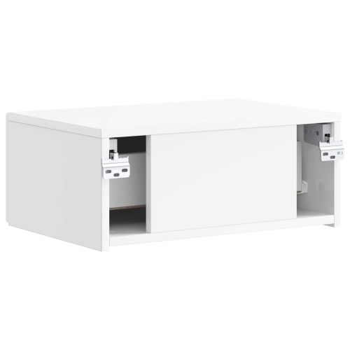 Спален шкаф с монтаж на стена Бял гланц 49 x 34,5 x 20 см