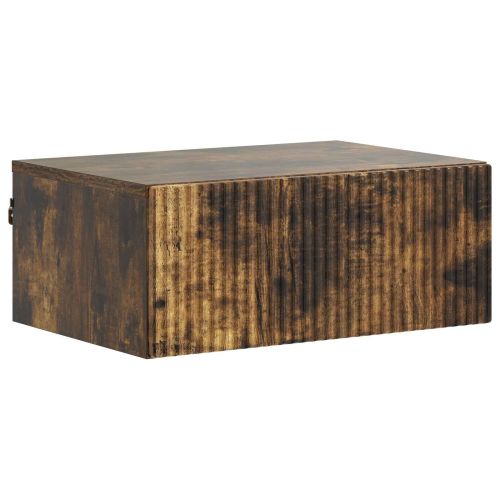 Спален шкаф с монтаж на стена Опушен дъб 49 x 34,5 x 20 см