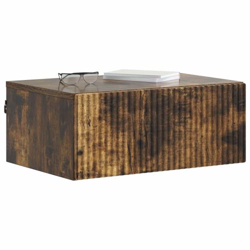 Спален шкаф с монтаж на стена Опушен дъб 49 x 34,5 x 20 см