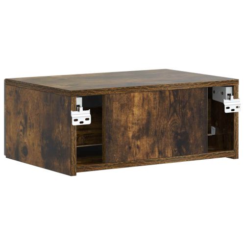 Спален шкаф с монтаж на стена Опушен дъб 49 x 34,5 x 20 см