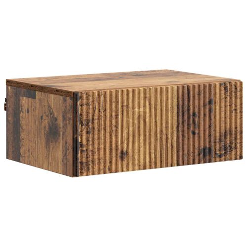 Спален шкаф с монтаж на стена Старо дърво 49 x 34,5 x 20 см