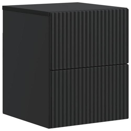 Спален шкаф с монтаж на стена Черно 33 x 34,5 x 40 см