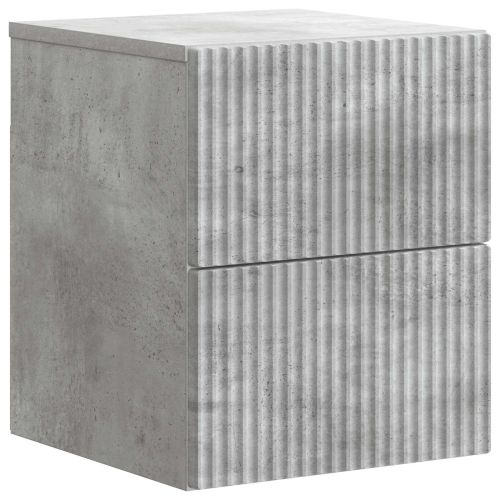 Спален шкаф с монтаж на стена Бетонно сиво 33 x 34,5 x 40 см