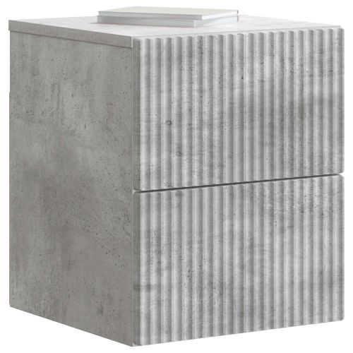 Спален шкаф с монтаж на стена Бетонно сиво 33 x 34,5 x 40 см