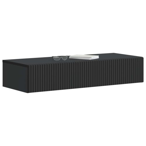 Стенен страничен масичка Черно 87,5 x 34,5 x 17 см