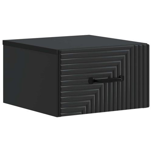 Спален шкаф с монтаж на стена Черно 34,5 x 33 x 20 см
