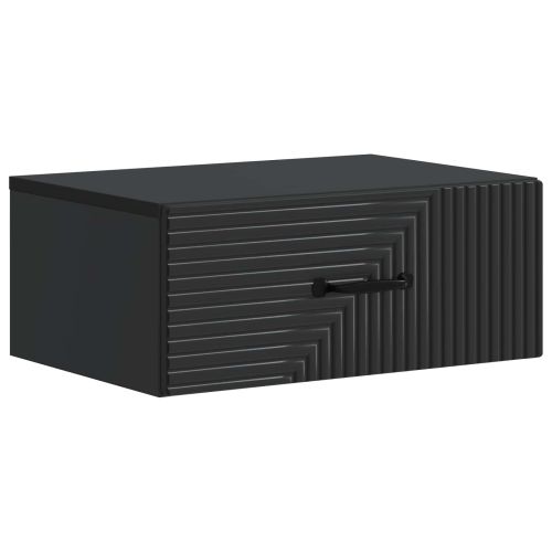 Спален шкаф с монтаж на стена Черно 49 x 34,5 x 20 см