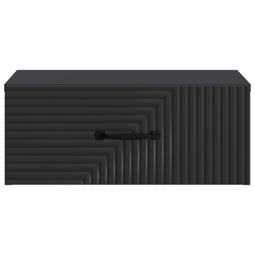 Спален шкаф с монтаж на стена Черно 49 x 34,5 x 20 см