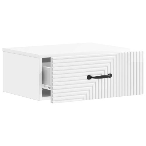 Спален шкаф с монтаж на стена Бял гланц 49 x 34,5 x 20 см