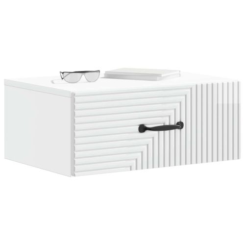 Спален шкаф с монтаж на стена 2 pcs Бял гланц 49 x 34,5 x 20 см
