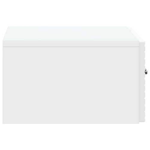 Спален шкаф с монтаж на стена 2 pcs Бял гланц 49 x 34,5 x 20 см