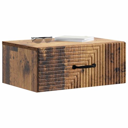 Спален шкаф с монтаж на стена Старо дърво 49 x 34,5 x 20 см