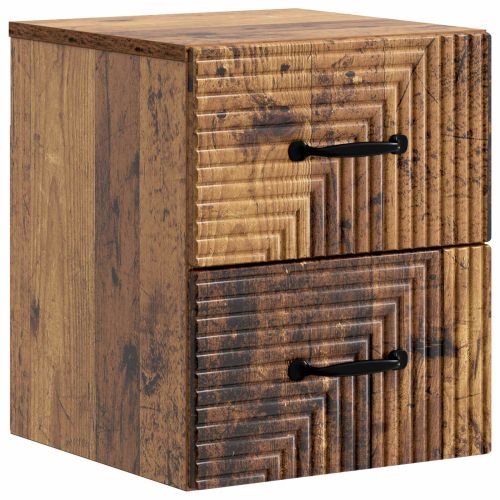Спален шкаф с монтаж на стена Старо дърво 34,5 x 33 x 40 см