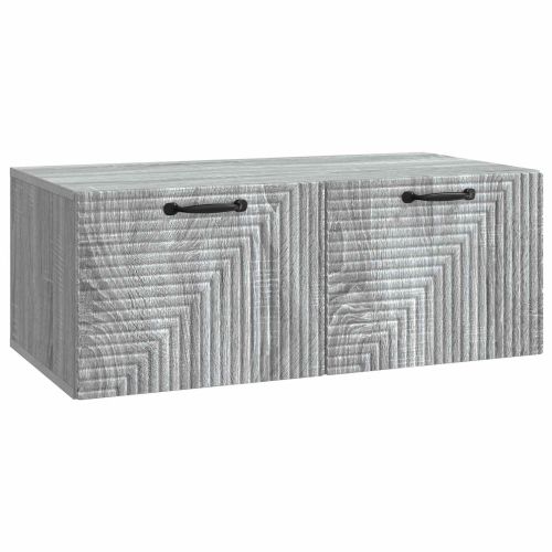 Стенно монтиран ТВ шкаф Сива сонома 78,5 x 41 x 30 см