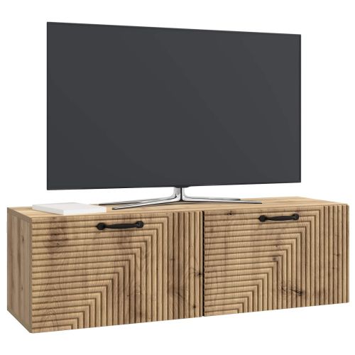 Стенно монтиран ТВ шкаф Дъб артизан 98 x 31 x 30 см