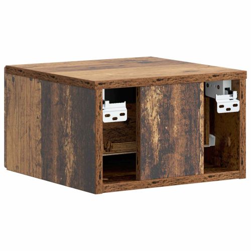 Спален шкаф с монтаж на стена Старо дърво 34,5 x 33 x 20 см
