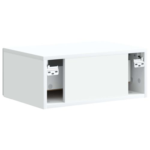 Спален шкаф с монтаж на стена 2 бр. Бяло 49 x 34,5 x 20 см