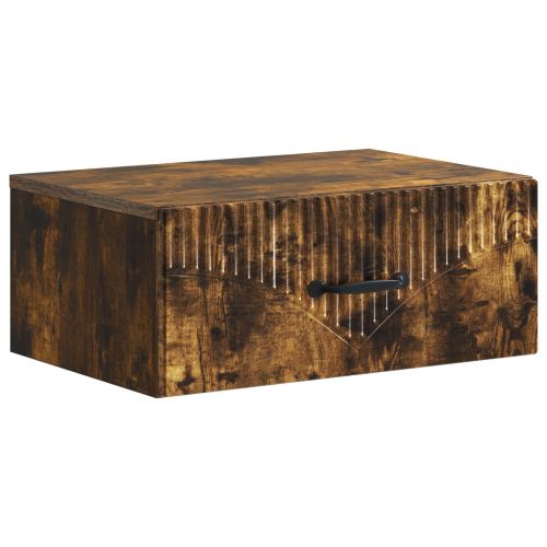 Спален шкаф с монтаж на стена Опушен дъб 49 x 34,5 x 20 см