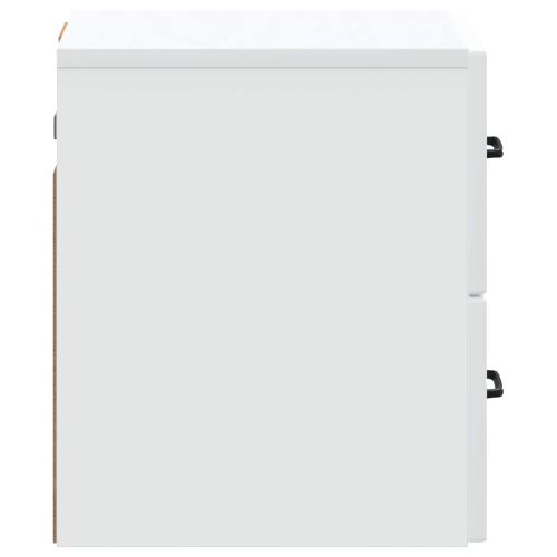 Спален шкаф с монтаж на стена 2 pcs Бяло 34,5 x 33 x 40 см