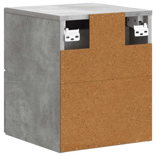 Спален шкаф с монтаж на стена Бетонно сиво 34,5 x 33 x 40 см