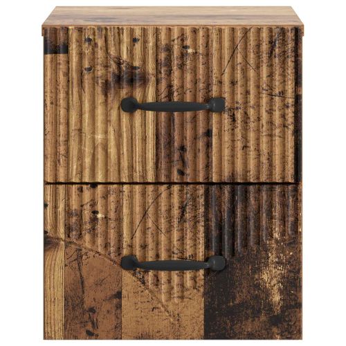 Спален шкаф с монтаж на стена Старо дърво 34,5 x 33 x 40 см