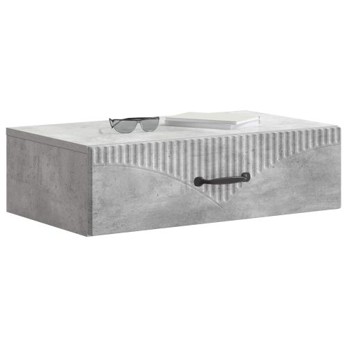 Стенен страничен масичка Бетонно сиво 59 x 34,5 x 17 см