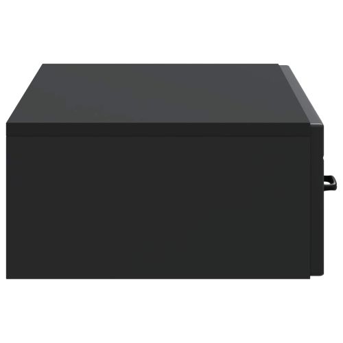 Стенен страничен масичка Черно 87,5 x 34,5 x 17 см