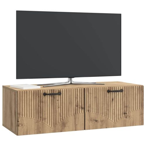 Стенно монтиран ТВ шкаф Дъб артизан 98 x 41 x 30 см