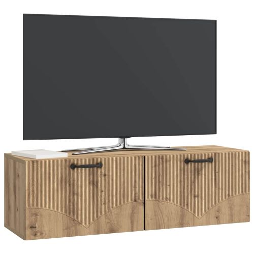 Стенно монтиран ТВ шкаф Дъб артизан 98 x 31 x 30 см