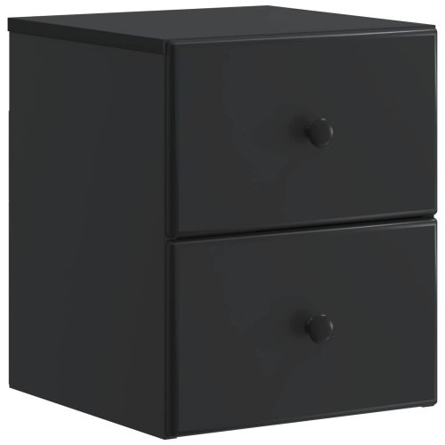 Спален шкаф с монтаж на стена Черно 34,5 x 33 x 40 см