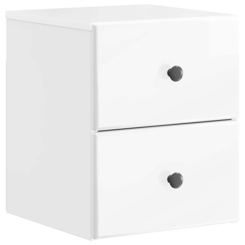 Спален шкаф с монтаж на стена Бял гланц 34,5 x 33 x 40 см