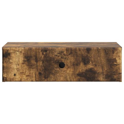 Стенен страничен масичка Опушен дъб 59 x 34,5 x 17 см