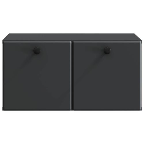 Стенно монтиран ТВ шкаф 59,5 x 41 x 30 см Черно