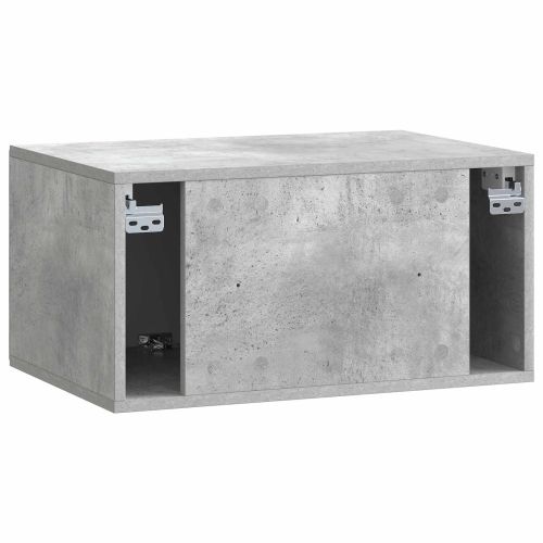 Стенно монтиран ТВ шкаф 59,5 x 41 x 30 см Бетонно сиво