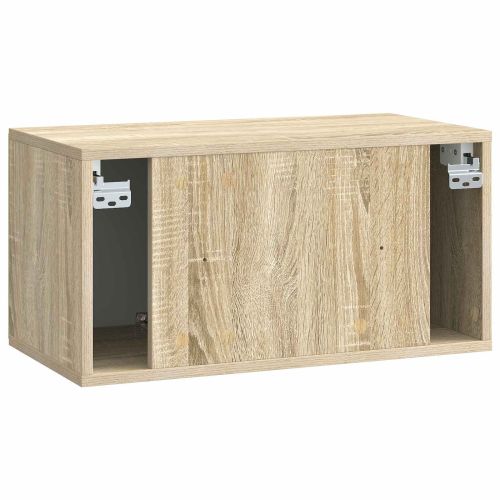 Стенно монтиран ТВ шкаф 59,5 x 31 x 30 см Дъб сонома