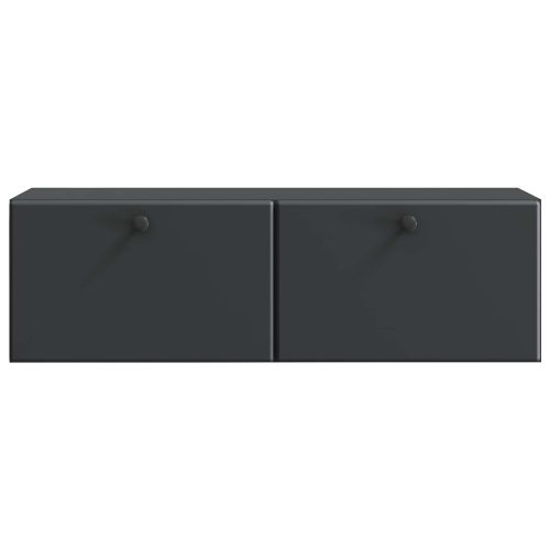 Стенно монтиран ТВ шкаф 98 x 31 x 30 см Черно