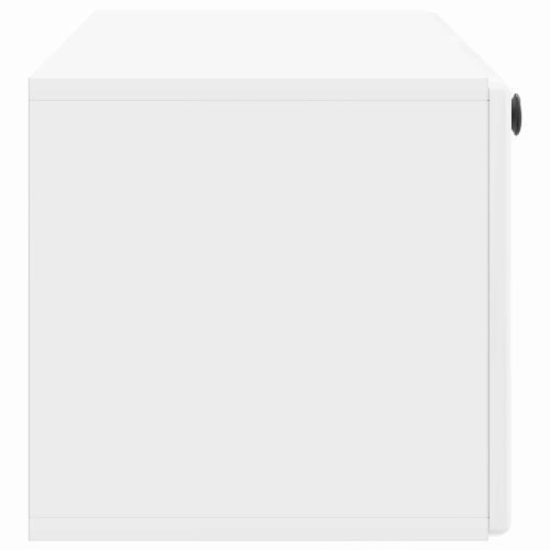 Стенно монтиран ТВ шкаф 98 x 31 x 30 см Бял гланц
